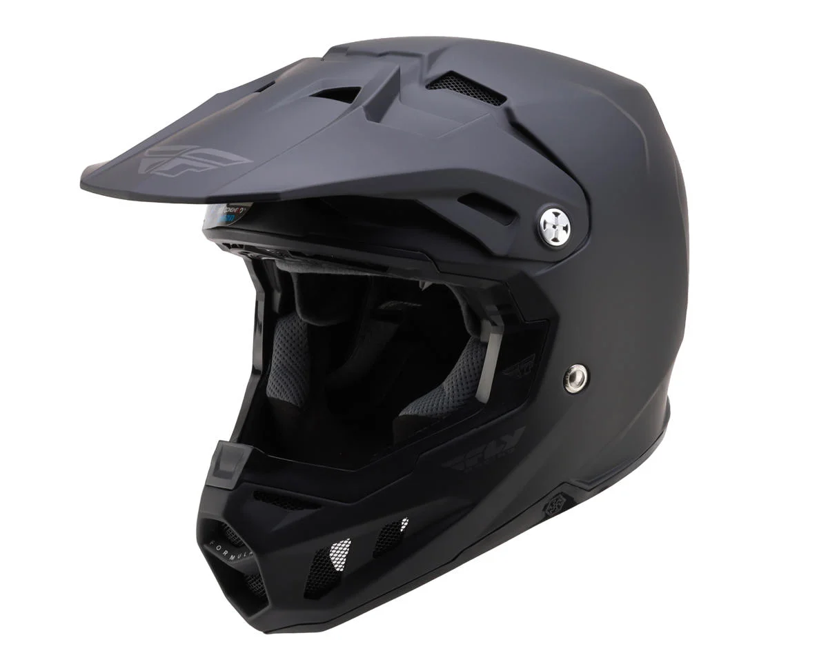 Fly Racing Formula CC Solid Helmet (Matte Black) (L)